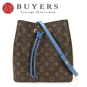 Louis Vuitton Shoulder NeoNoe Blue Jean Bag LV Monogram